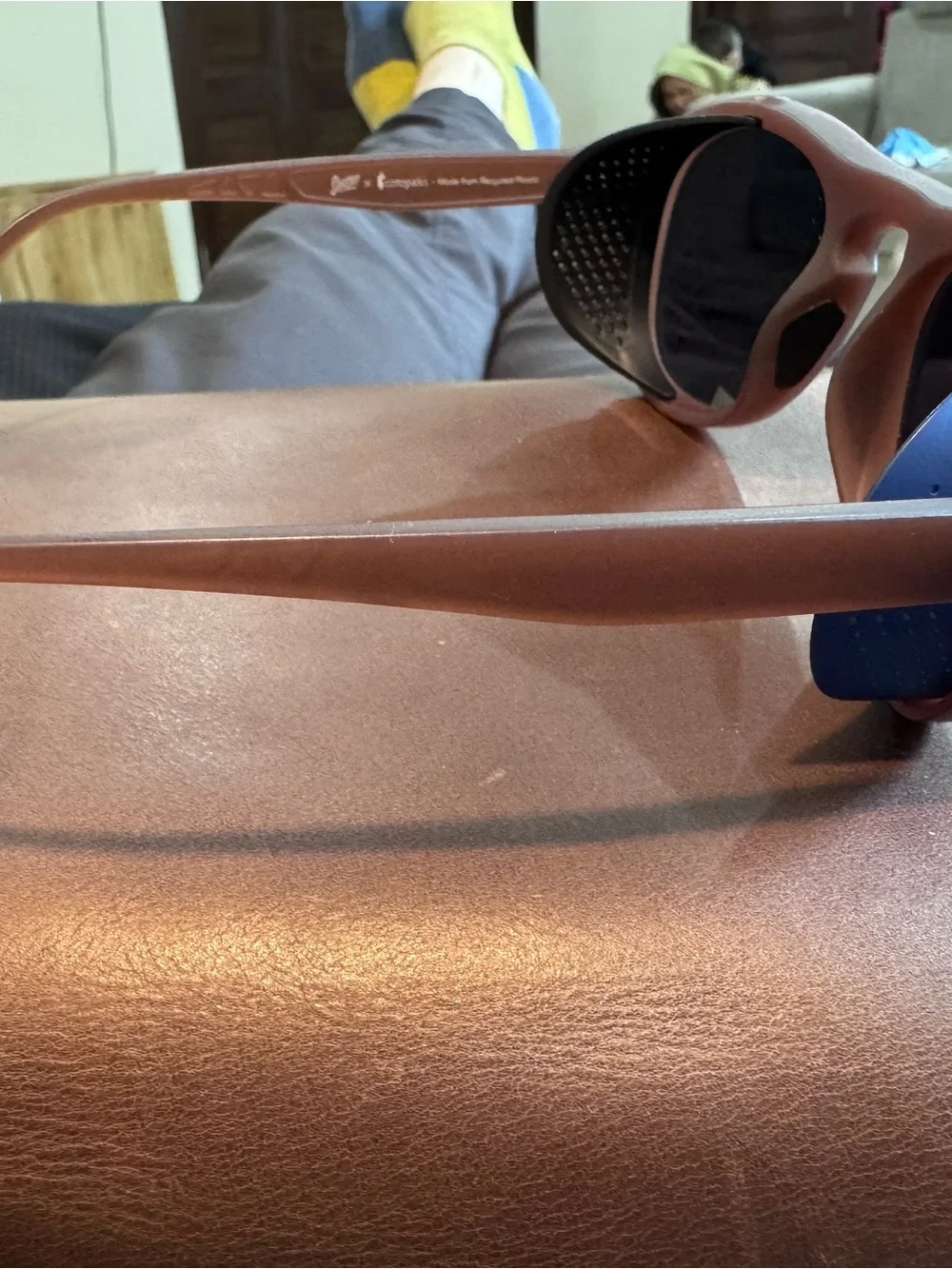 Matte Brown Men's Sunglasses with Dark Lenses